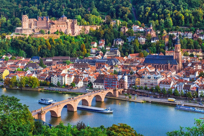 Luftaufnahme von Heidelberg
