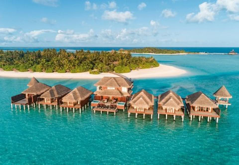 Hotelanlage auf dem Wasser