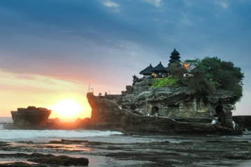 Tempel auf dem Gray Rock Hill Pura Tanah Lot