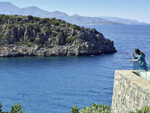 Ausblick aufs Meer und Festland