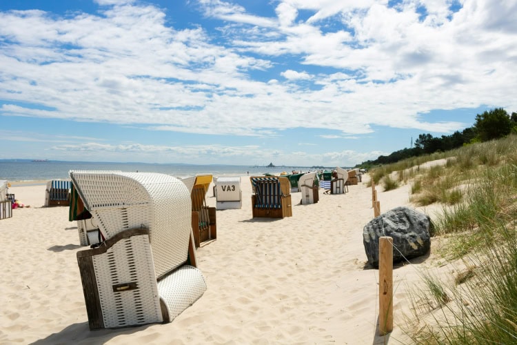 Strandkörbe an der Ostsee