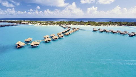 Insel und Hotelanlage