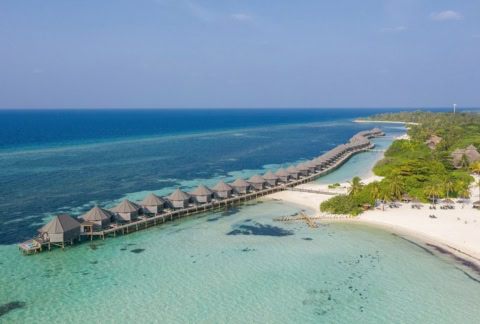 Hotelanlage auf dem Wasser