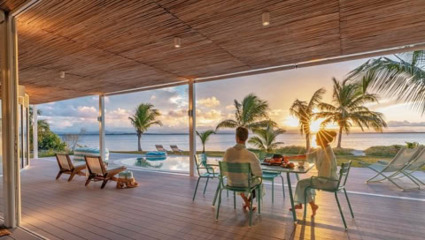 Die Terrasse mit Meerblick