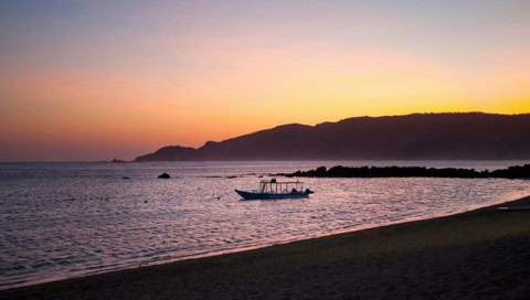 Sonnenuntergang am Strand