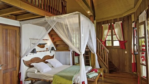 Schlafzimmer in Villa