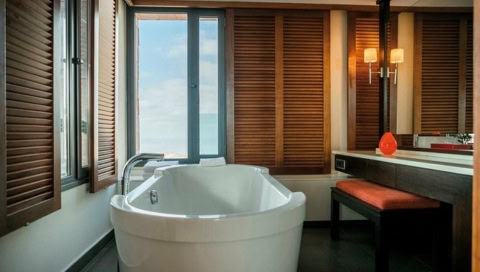 Hotelzimmer mit Freistehender Badewanne