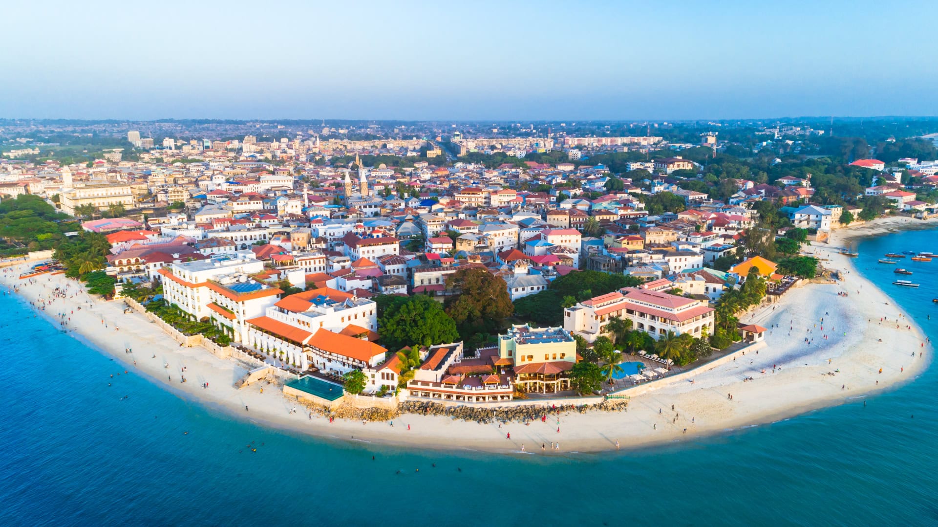 Luftansicht von Stone Town