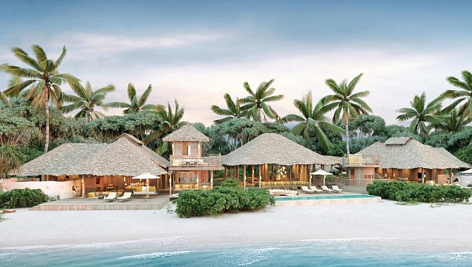 Großzügige Beach Reserve Villa mit mehreren Gebäudeteilen, privatem Pool und Strandlage