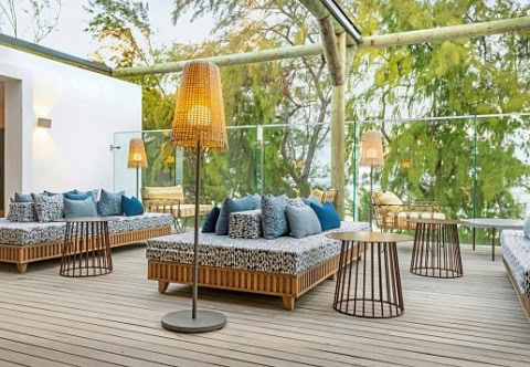 Veranda mit Sitzmöglichkeiten