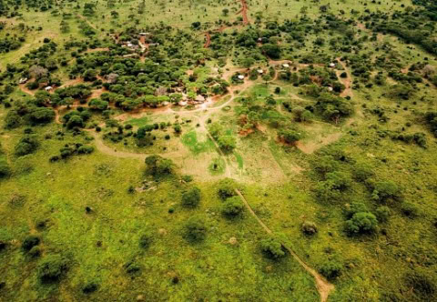 Luftbild des Nationalparks