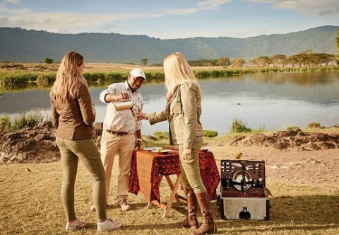 Mittagspause bei der Safari