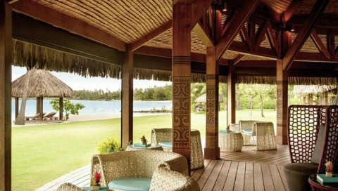 Loungebereich auf Veranda, Überdacht